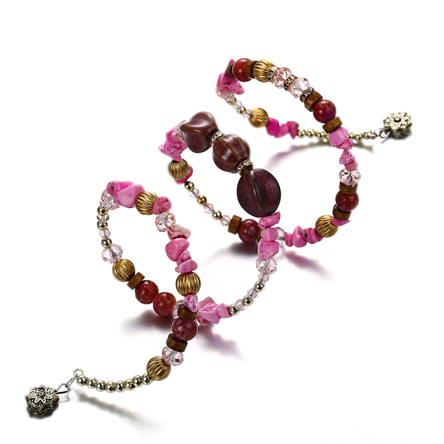 
	Bohemian Multi-Layer Bracelet Turquoise Beaded Bracelet Agate Bracelet For Women