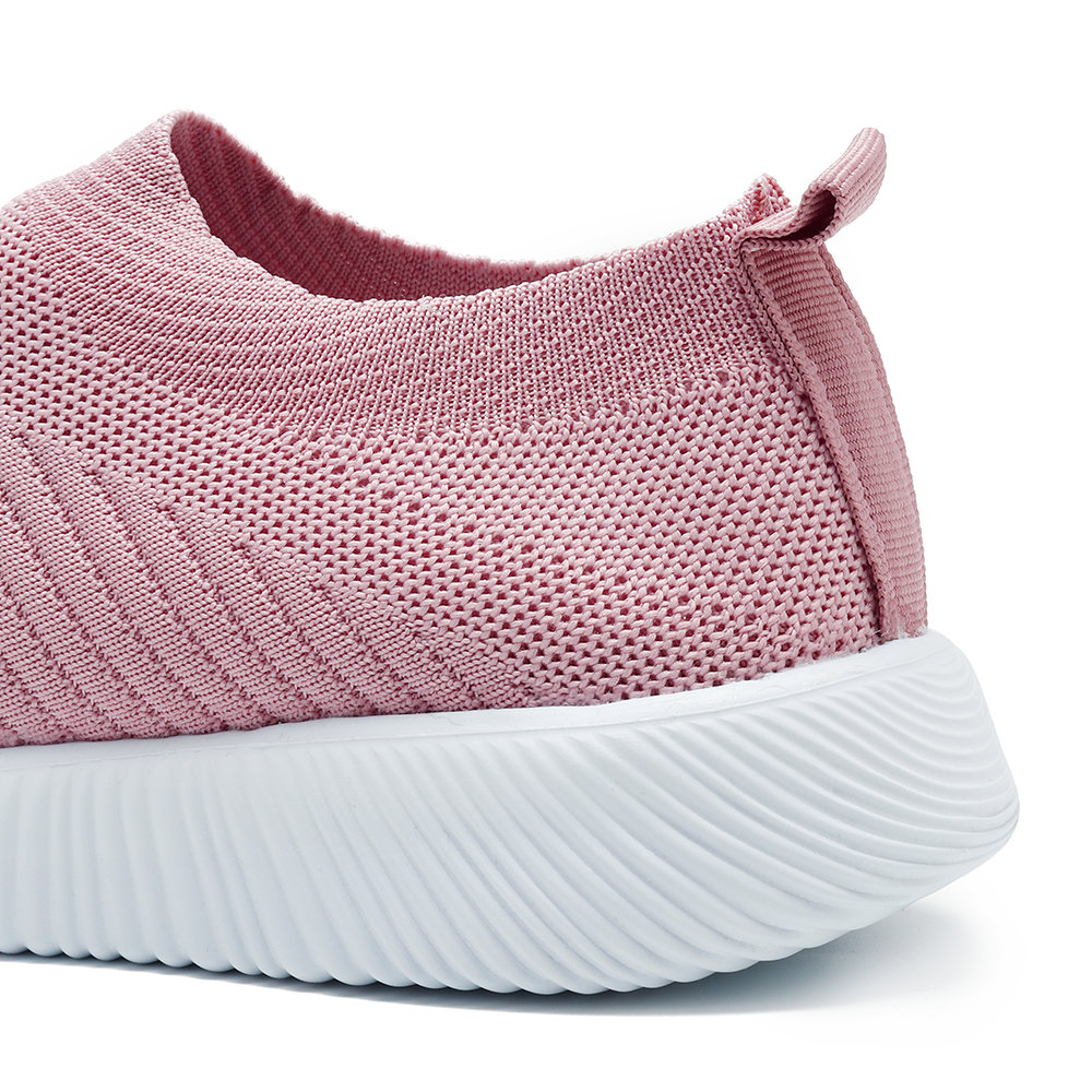 
	Big Size Women Running Sneakers Athletic Breathable Mesh Soft Vulcanized Socks Shoes