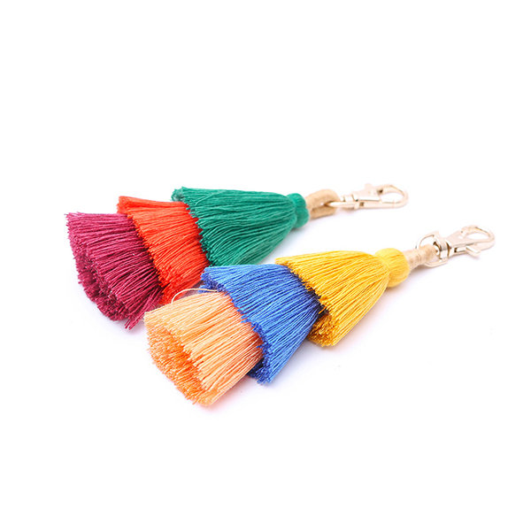 
	Women Bohemian Bag Accessories Tassel Pendant Keychain