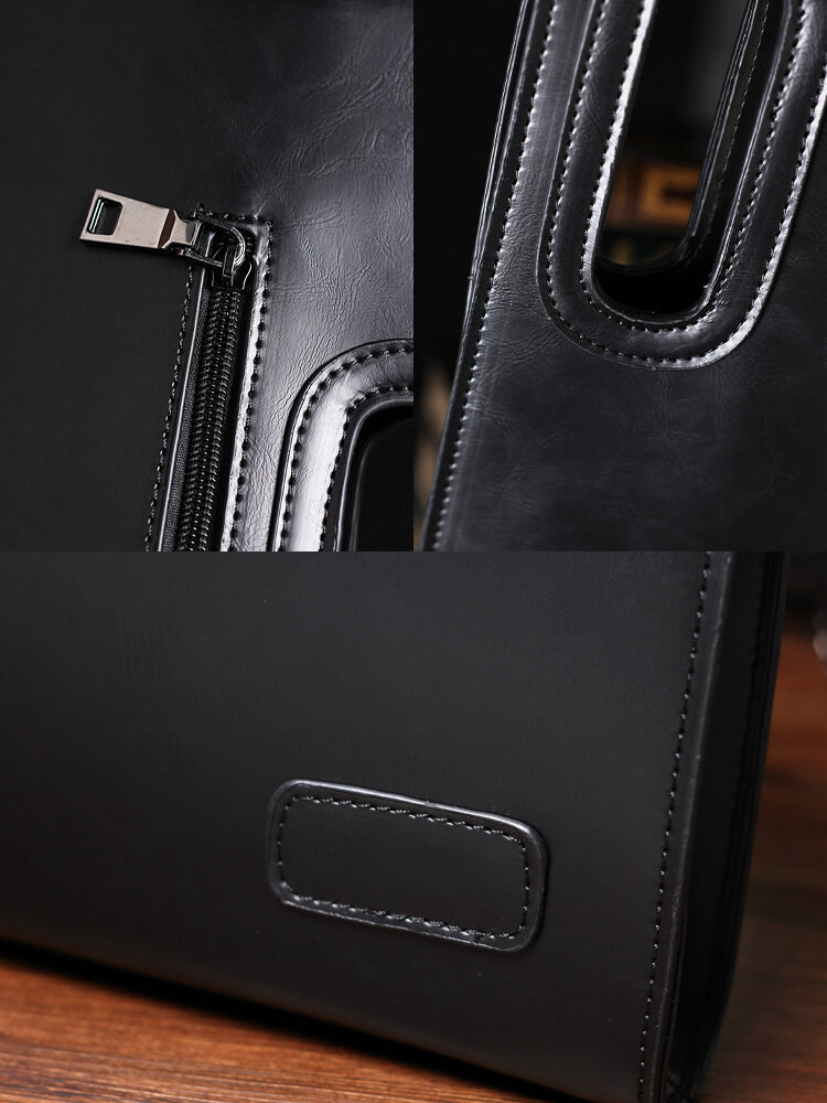 
	Men Business PU Leather Large Capacity Clutch Bag