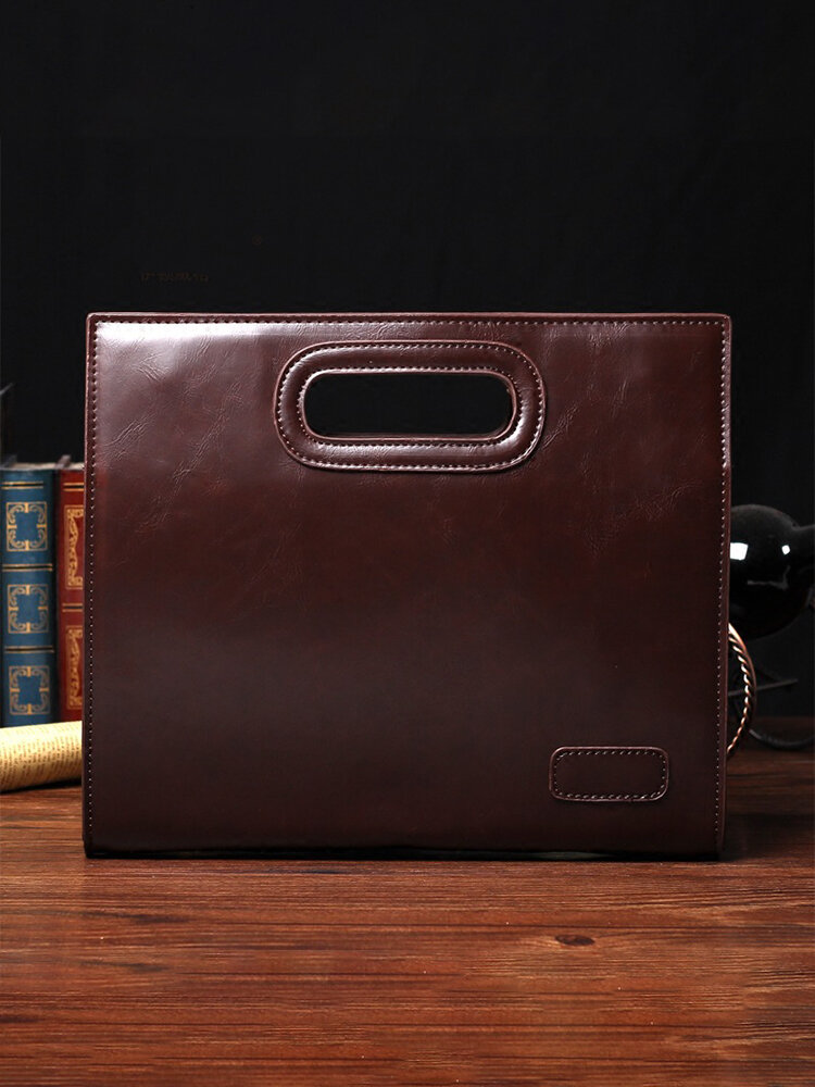 
	Men Business PU Leather Large Capacity Clutch Bag