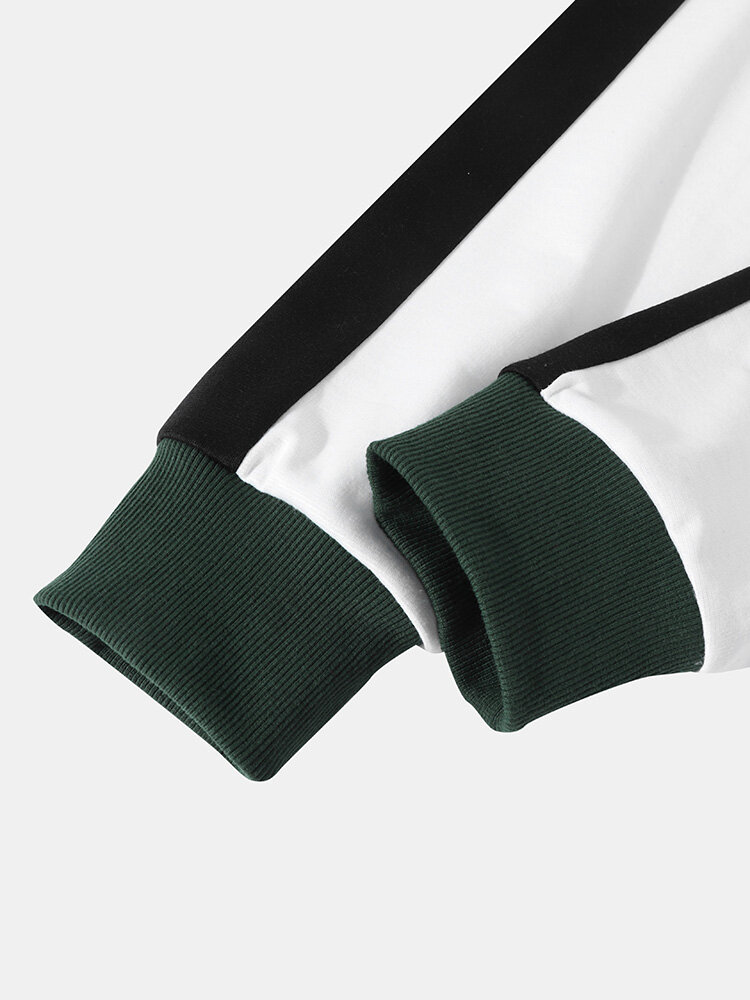 
	Mens Rose Japanese Embroidery Patchwork Sweatshirt Long Two Pieces Outfits