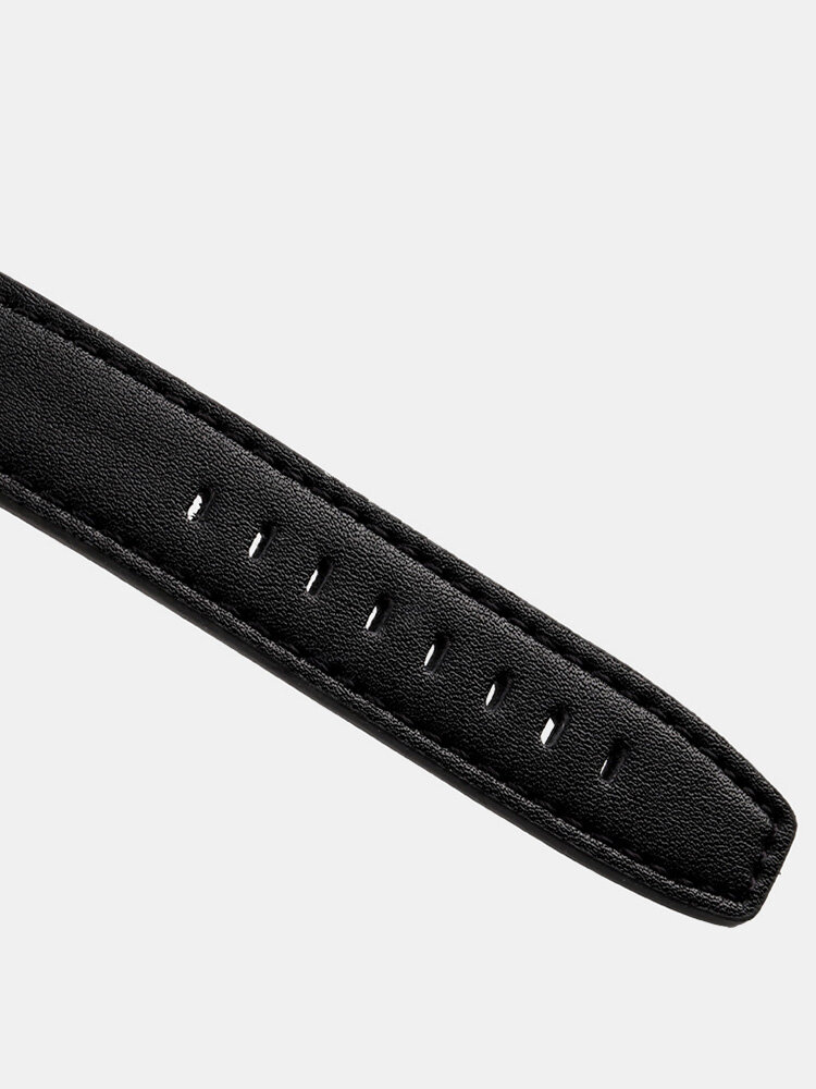 
	Leather Alarm Stopwatch Sport Watch Luminous Display Men Waterproof Dual Display Digital Watch