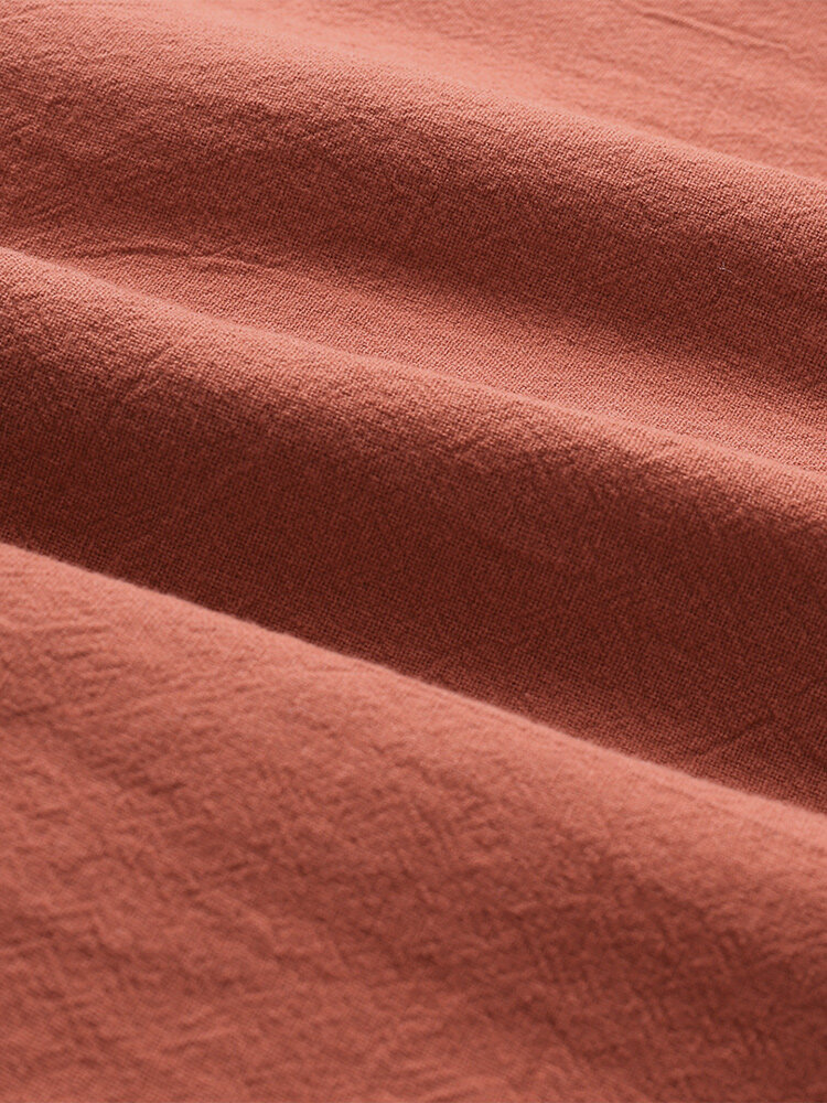 
	Mens 100% Cotton Solid Color Baggy Drawstring Mid Waist Harem Pants