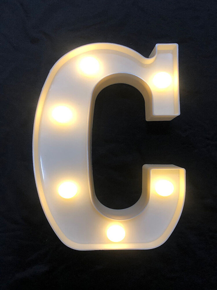 
	LED English Letter And Symbol Pattern Night Light Home Room Proposal Decor Creative Modeling Lights For Bedroom Birthday Party