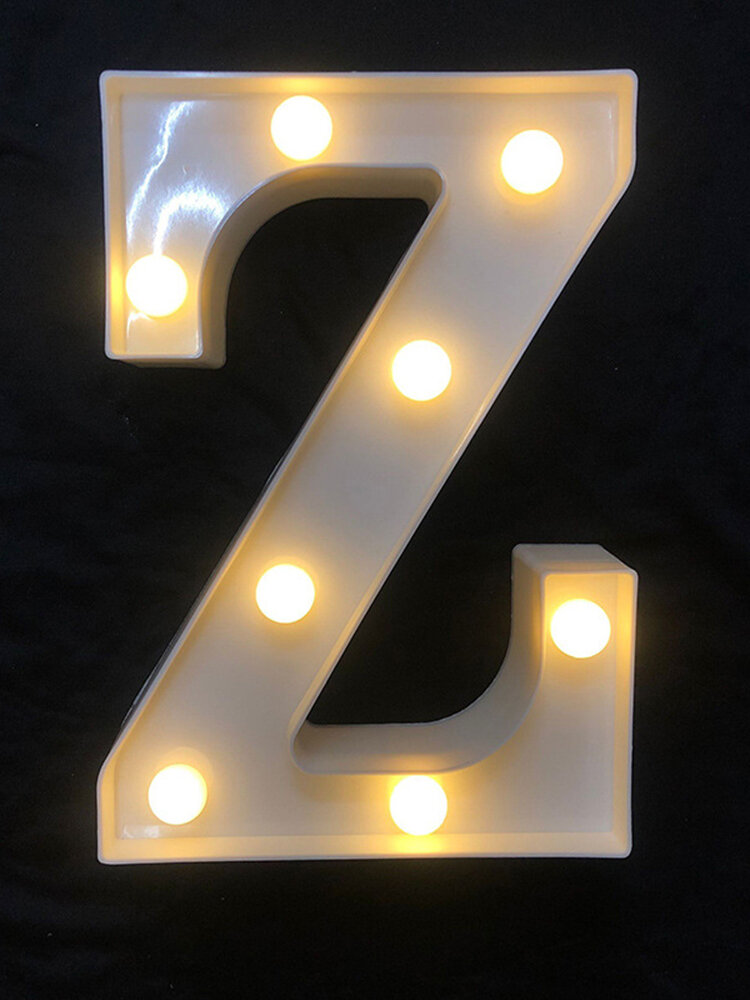 
	LED English Letter And Symbol Pattern Night Light Home Room Proposal Decor Creative Modeling Lights For Bedroom Birthday Party