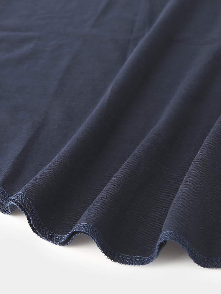 
	Mens Solid Color Breathable & Thin Loose Casual O-Neck T-Shirts